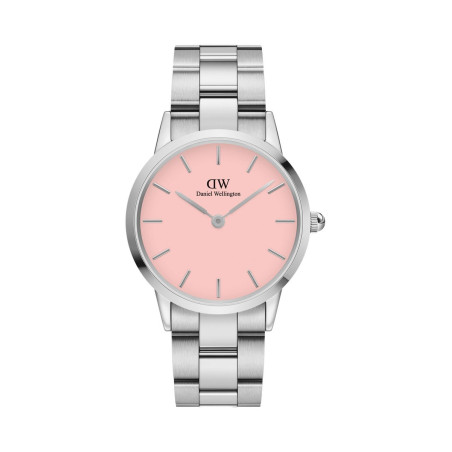 Montre à quartz en acier Iconic Link - 36 mm - Argenté et rose - 02 - 32859087