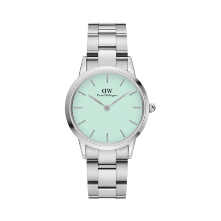 Montre à quartz en acier Iconic Link - 36 mm - Argenté et vert - 02 - 32859088