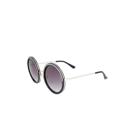 Lunettes de soleil femme - Catégorie 3 - Noir et argenté - 02 - 28612109