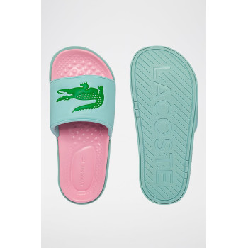 Claquettes Croco Dualiste - Rose et vert clair - 02 - 33481013