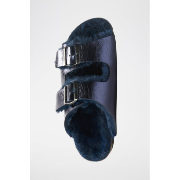 Mules en cuir Alberto - Bleu marine - 02 - 34283963