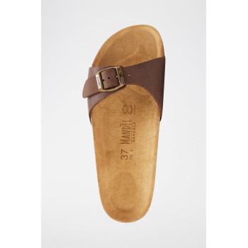 Mules en cuir Agata – Marron foncé - 02 - 34283983