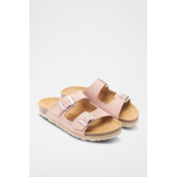 Mules en cuir Alberto - Rose - 02 - 34283995