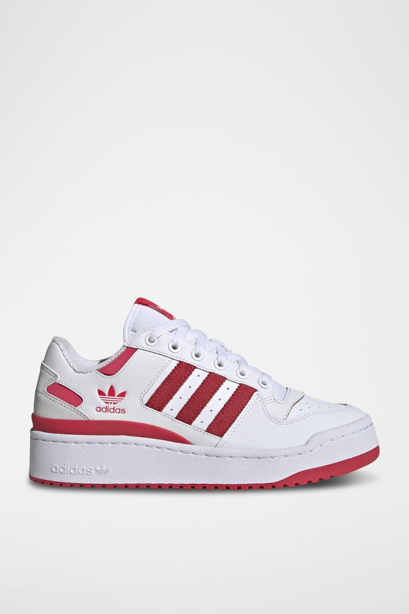 Sneakers en cuir Forum Bold Stripes - Blanc et rouge - 02 - 34135018