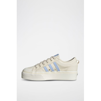 Sneakers plateformes Nizza Platform - Beige et bleu - 02 - 34134668