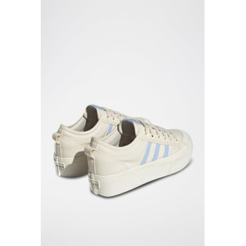 Sneakers plateformes Nizza Platform - Beige et bleu - 02 - 34134668