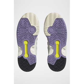 Sneakers en cuir Torsion Response Tennis Lo - Blanc, violet et noir - 02 - 34134702