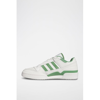 Sneakers en cuir pleine fleur Forum Low Cl - Blanc et vert - 02 - 34135261