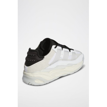 Sneakers en cuir Niteball - Blanc et noir - 02 - 34134715