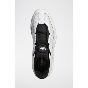 Sneakers en cuir Niteball - Blanc et noir - 02 - 34134715