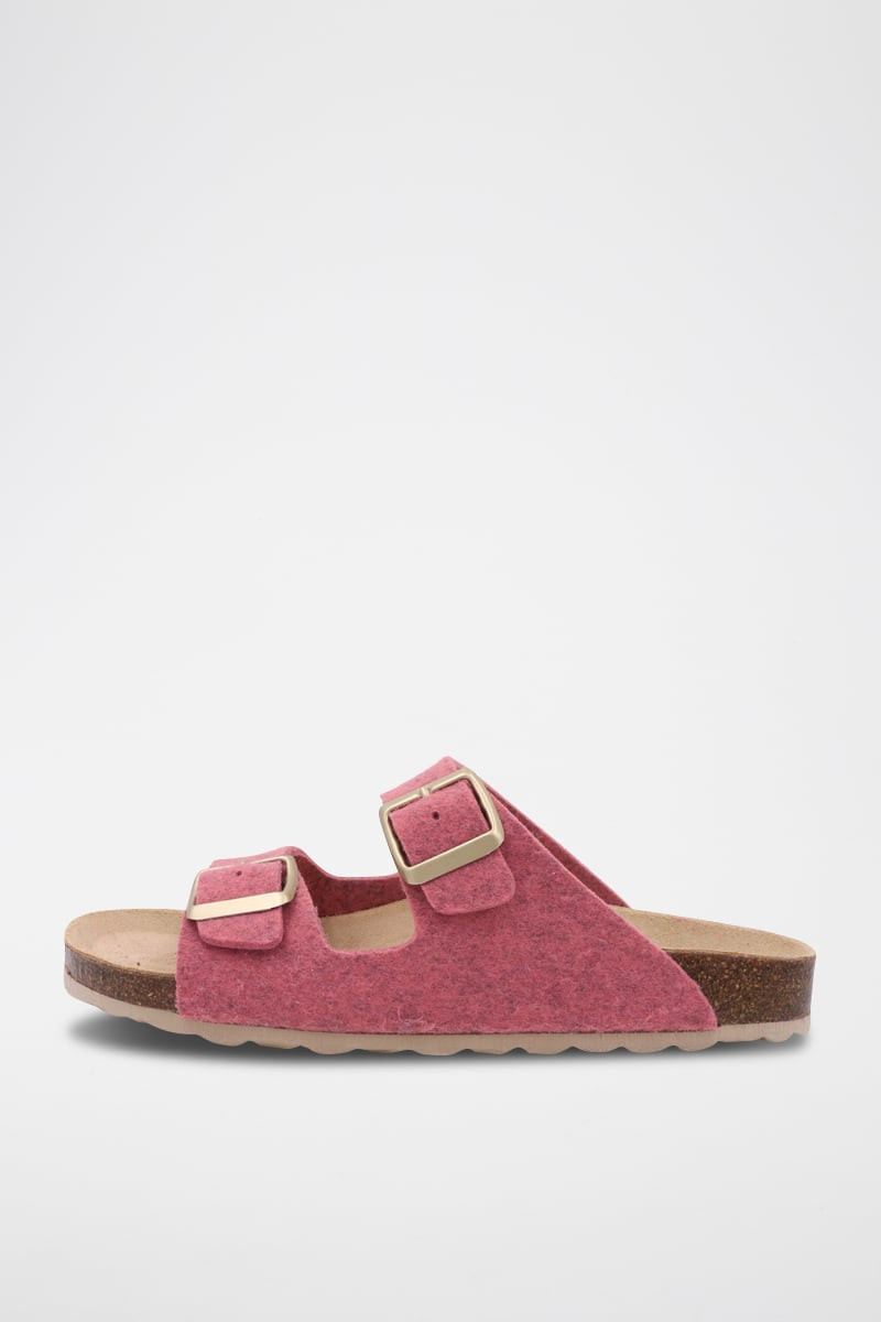 Mules - Fuchsia chiné - 02 - 34239867