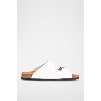 Mules en cuir - Blanc - 02 - 34239802