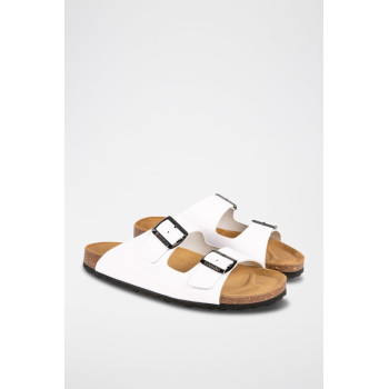 Mules en cuir - Blanc - 02 - 34239802