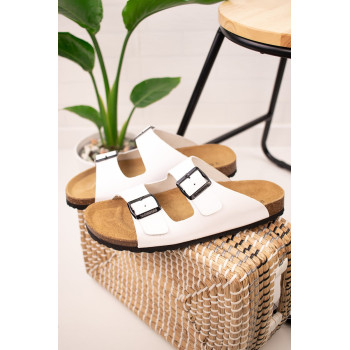 Mules en cuir - Blanc - 02 - 34239802