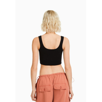 Bershka Débardeur STRAPPY - 01 - BEJ21I0JY|Q11