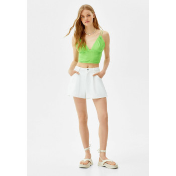 Bershka Débardeur SLEEVELESS - 01 - BEJ21D1BU|M11