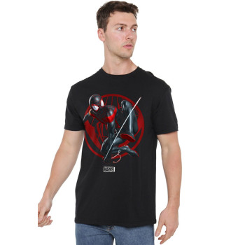 Marvel T-shirt imprimé SPIDERMAN MILES MORALES LEAP - 01 - ZZO1ZY952|Q00