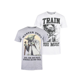 Star Wars T-shirt imprimé YODA 2 PACK - 01 - ZZO126302|C00