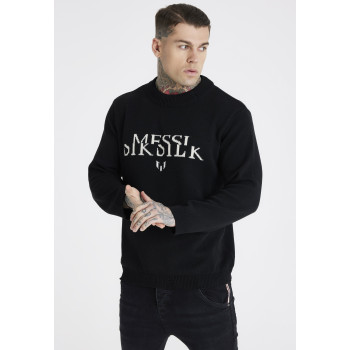 SIKSILK Pullover MESSI X SIKSILK DUAL LOGO KNIT UNISEX - 01 - SIF21000S|Q11