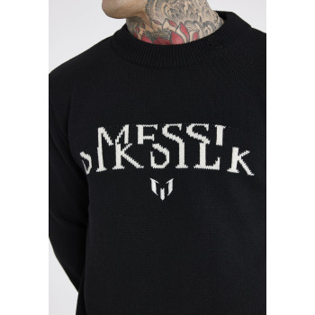 SIKSILK Pullover MESSI X SIKSILK DUAL LOGO KNIT UNISEX - 01 - SIF21000S|Q11