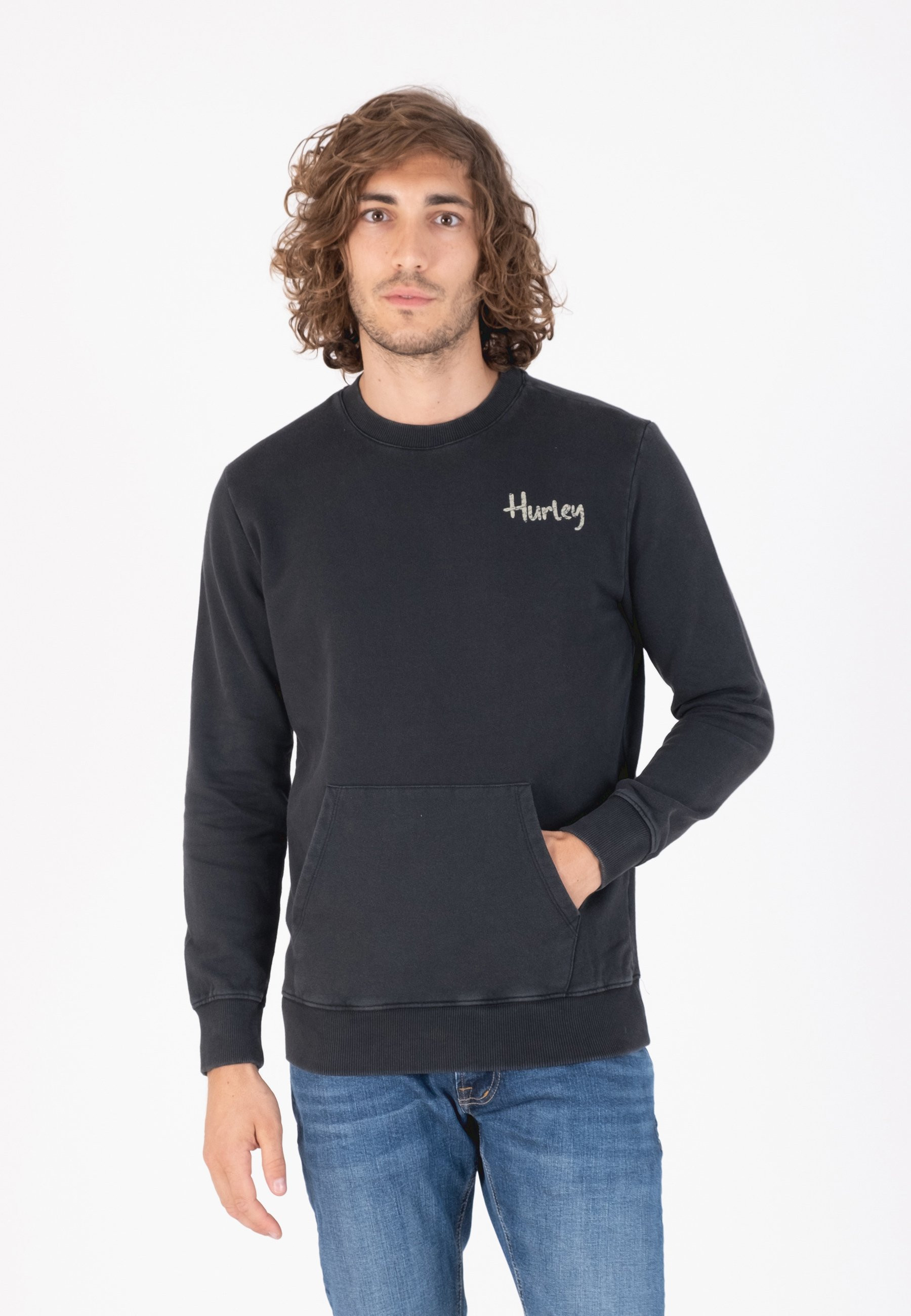 Hurley Sweatshirt U OCEANCARE WASHED CREW - 01 - HU8210000|Q11