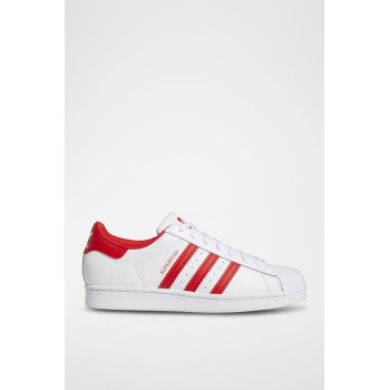 Sneakers en cuir Superstar - Blanc et rouge - 02 - 34307153