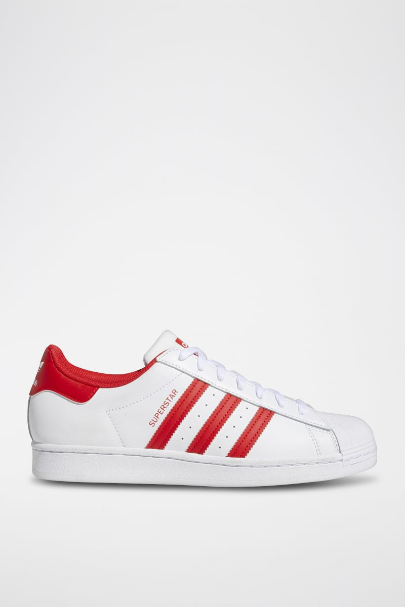 Sneakers en cuir Superstar - Blanc et rouge - 02 - 34307153