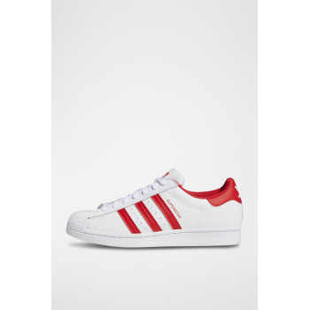 Sneakers en cuir Superstar - Blanc et rouge - 02 - 34307153