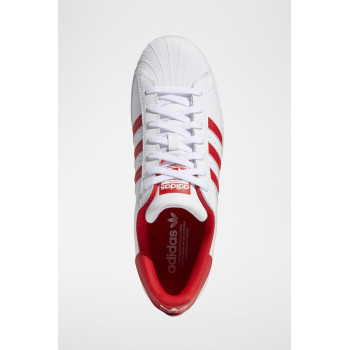 Sneakers en cuir Superstar - Blanc et rouge - 02 - 34307153