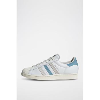 Sneakers en cuir Superstar - Blanc et bleu - 02 - 34307154