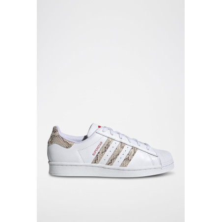 Sneakers en cuir Superstar - Blanc et rouge - 02 - 34307157