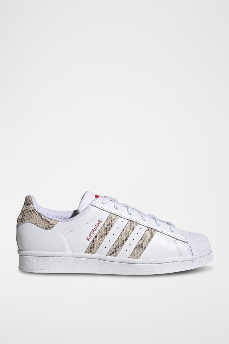 Sneakers en cuir Superstar - Blanc et rouge - 02 - 34307157