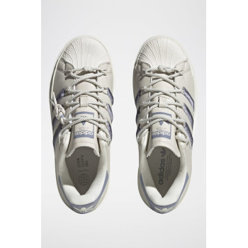 Sneakers plateformes Superstar Bonega - Blanc et lilas - 02 - 34307167