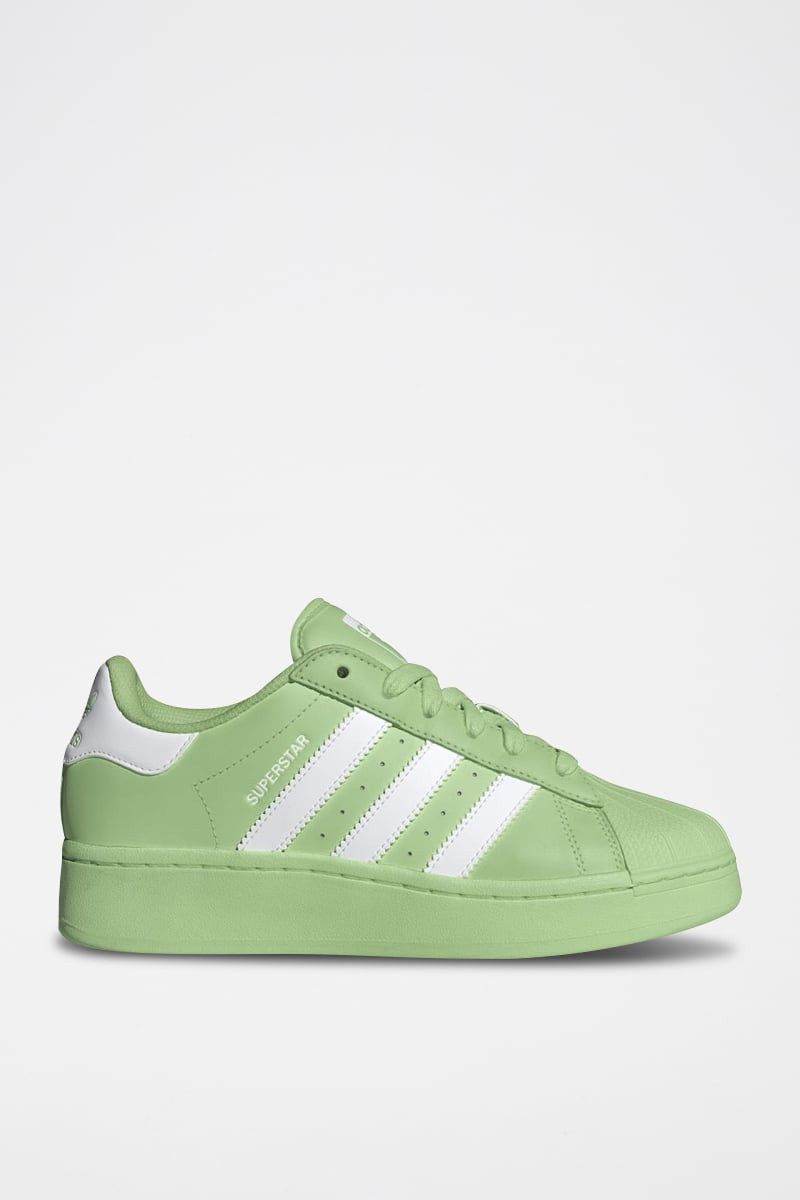 Sneakers en cuir Superstar - Vert et blanc - 02 - 34307185