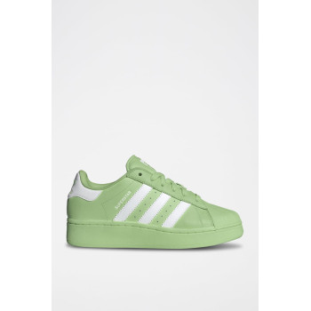 Sneakers en cuir Superstar - Vert et blanc - 02 - 34307185