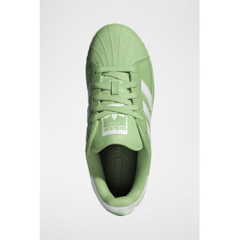 Sneakers en cuir Superstar - Vert et blanc - 02 - 34307185