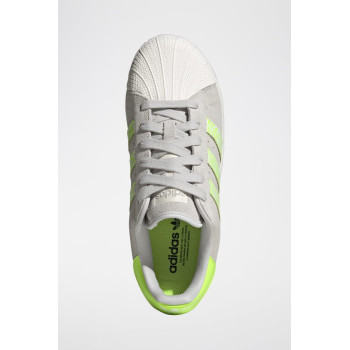 Sneakers en nubuck Superstar - Vert et gris - 02 - 34307187