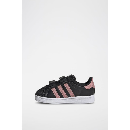 Sneakers Superstar - Noir et rose - 02 - 34307189