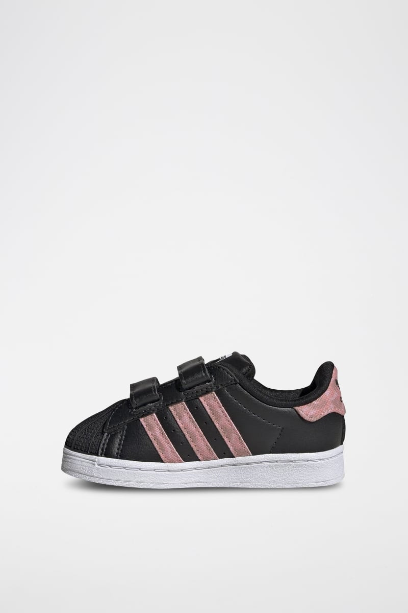 Sneakers Superstar - Noir et rose - 02 - 34307189