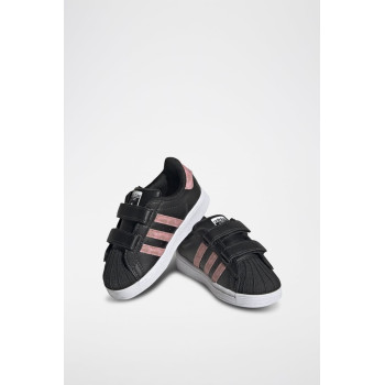 Sneakers Superstar - Noir et rose - 02 - 34307189