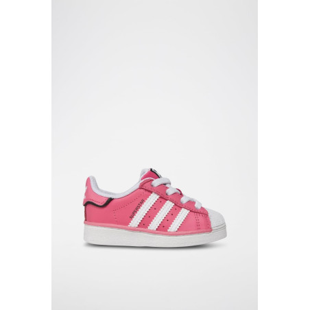 Sneakers en cuir Superstar - Rose et blanc - 02 - 34307194