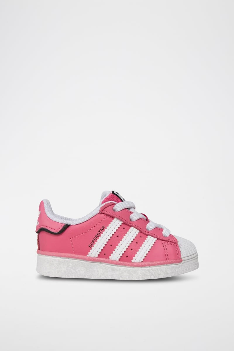 Sneakers en cuir Superstar - Rose et blanc - 02 - 34307194