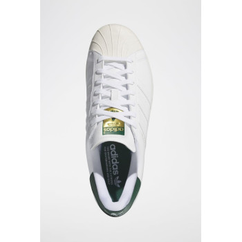 Sneakers en cuir Superstar Golf - Blanc et vert - 02 - 34307201