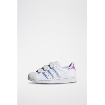 Sneakers en cuir Superstar - Blanc et argenté - 02 - 34307206