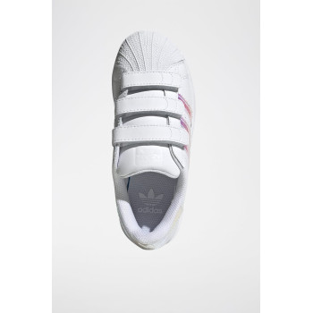 Sneakers en cuir Superstar - Blanc et argenté - 02 - 34307206