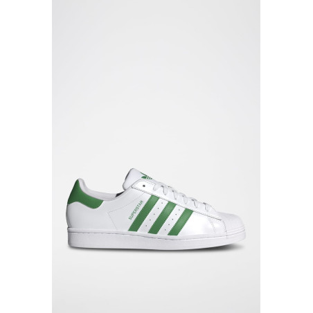 Sneakers en cuir Superstar - Blanc et vert - 02 - 34307207