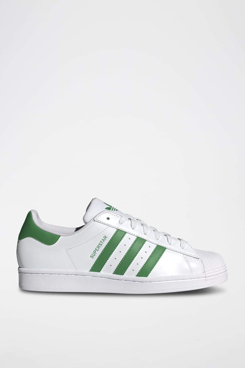 Sneakers en cuir Superstar - Blanc et vert - 02 - 34307207