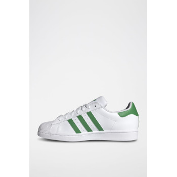 Sneakers en cuir Superstar - Blanc et vert - 02 - 34307207