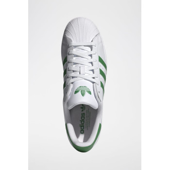 Sneakers en cuir Superstar - Blanc et vert - 02 - 34307207