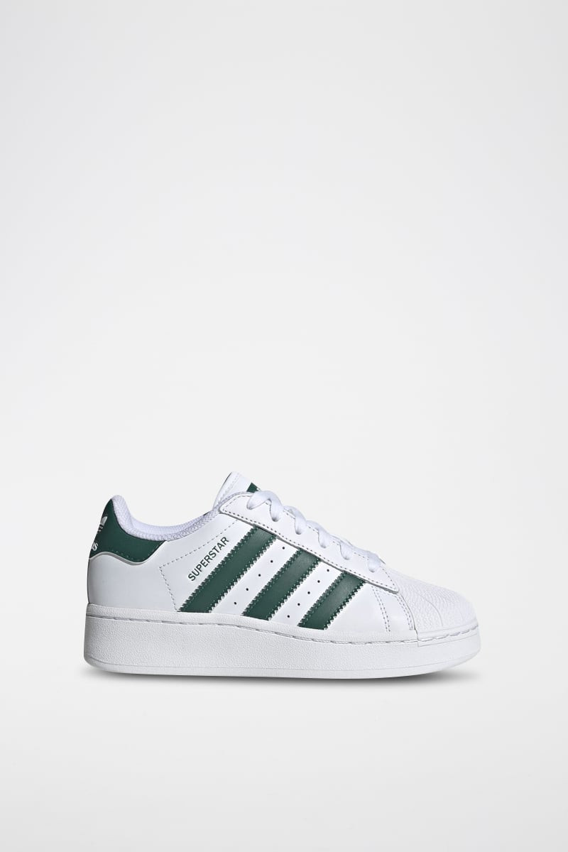 Sneakers en cuir Superstar - Blanc et vert - 02 - 34307208